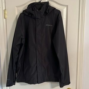 Eddie Bauer Black Rain Resistant Jacket